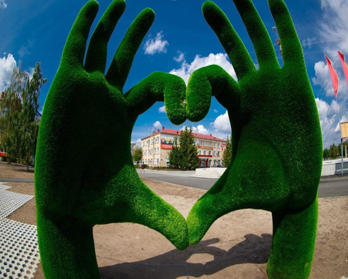 Фотозона "Руки сердце"
